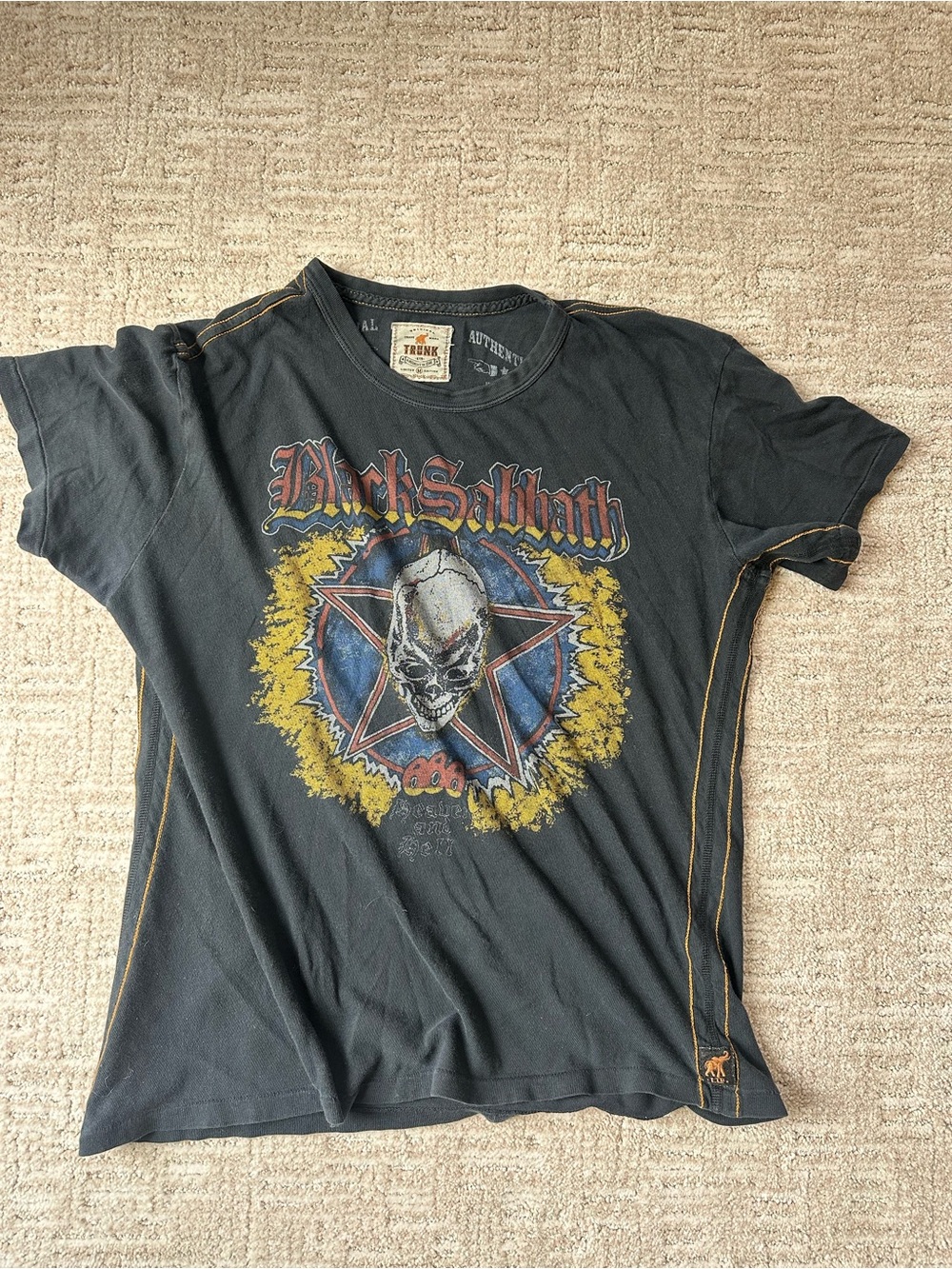 Trunk Ltd Black Black Sabbath Logo Graphic Tee